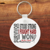 Porte-clés Survivant de la tumeur cérébrale 4 (Recto)