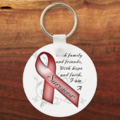 Porte-clés Survivant de l'anémie de la faucille (Recto)