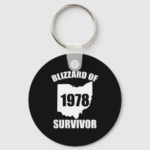 Porte-clés Survivant du blizzard de 1978 Drôle de neige d'hiv