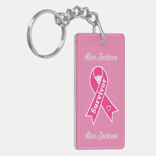 Porte-clés Survivant du cancer du sein (Devant gauche)