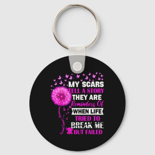 Porte-clés Survivant du cancer du sein Mon Scar Raconte l'his