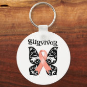 Porte-clés Survivant du papillon utérin (Recto)