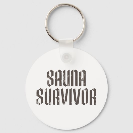 Porte-clés Survivant du sauna 01 (Recto)