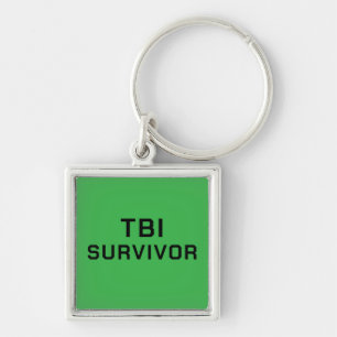 Porte-clés Survivant d'un traumatisme crânien TBI Green Medic