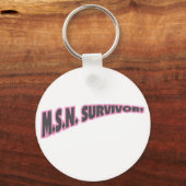 Porte-clés Survivant MSN en rose (Recto)