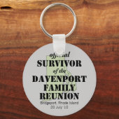 Porte-clés Survivant officiel (vert) (Recto)