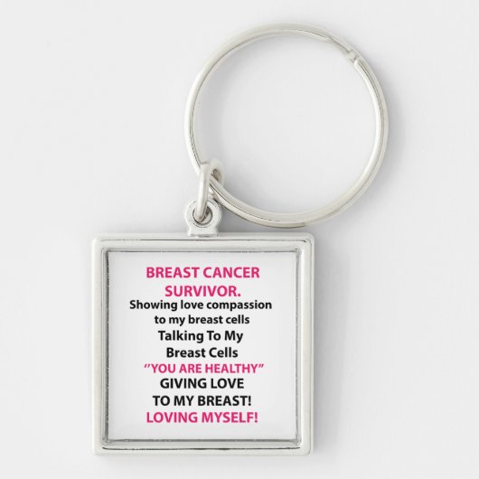 Porte-clés Survivante du cancer du sein (Devant)
