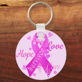 Porte-clés Survivor Love Hope Cure (Recto)
