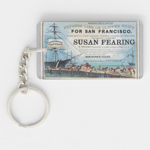 Porte-clés Susan Fearing navire clipper 1900