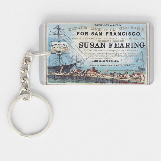 Porte-clés Susan Fearing navire clipper 1900