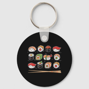 Porte-clés Sushi Anime Kawaii Nourriture japonaise Lover Otak