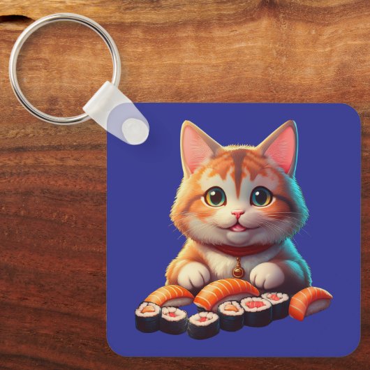 Porte-clés Sushi Cat (Recto)