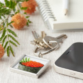 Porte-clés Sushi d'Ikura (oeufs de poisson saumonés) Gunkan (Côté)