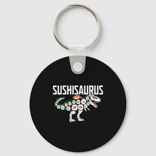 Porte-clés Sushi Dinosaur T-rex Japanese Food Funny Sushi Rol (Recto)