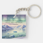 Porte-clés Svalbard, Norvège et Citation (Dos)