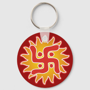 Porte-clés Svastika : Symbole traditionnel indien