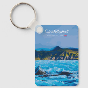 Porte-clés Svínafellsjökull, Islande - Vue classique sur le