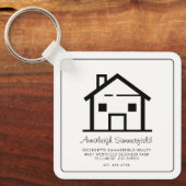 Porte-clés Swag promotionnel de l'agent immobilier (Recto)