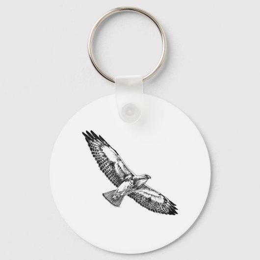 Porte-clés Swainson's Hawk (en vol) (Recto)