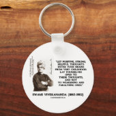 Porte-clés Swami Vivekananda Réflexions positives et utiles (Recto)