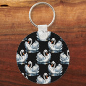 Porte-clés Swan Birds Design Motif (Verso)