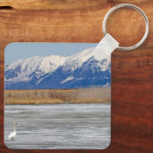 Porte-clés Swan et neige (Verso)