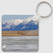 Porte-clés Swan et neige (Dos)