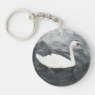 Porte-clés Swan impressionniste