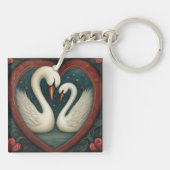 Porte-clés Swan Love 1 (Dos)