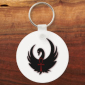 Porte-clés Swan noir avec Ankh (Recto)