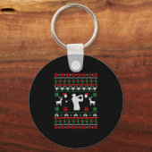 Porte-clés Sweat de Noël moche Golf (Recto)