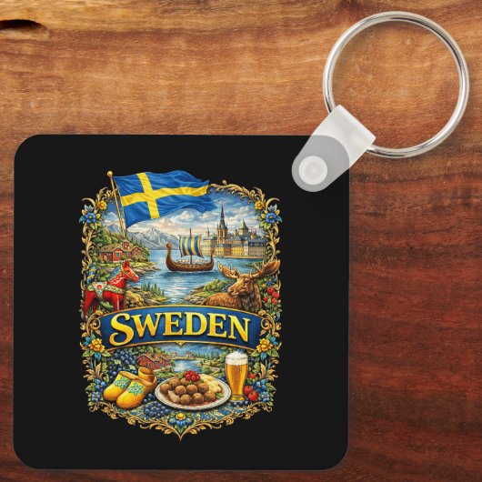 Porte-clés Sweden (Verso)
