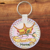 Porte-clés Sweet 16 Anniversaire Princesse porte - clé (Recto)