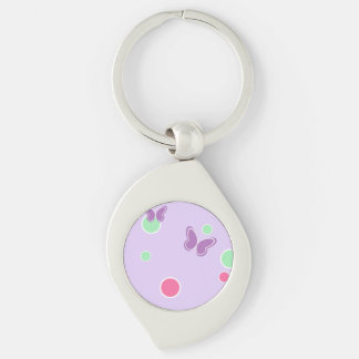 Porte-clés sweet butterflies and polka dots