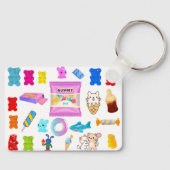 Porte-clés Sweet Candy Collage Acrylic Keychain (Recto)