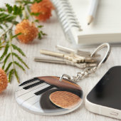 Porte-clés Sweet Harmony – Stroopwafel on Piano Key Holder (Devant droit)