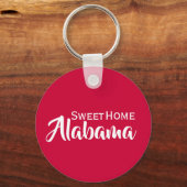 Porte-clés Sweet Home Alabama Crimson et blanc (Recto)