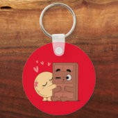 Porte-clés Sweet Kisses Choco Pancake Valentines Couples Amou (Recto)