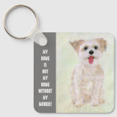 Porte-clés Sweet Morkie Home (Recto)
