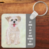 Porte-clés Sweet Morkie Home (Verso)