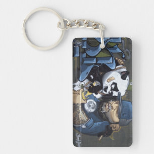 Porte-clés Sweet Sad Panda A Trouvé Un Buddy