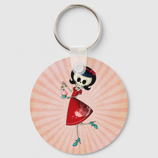 Porte-clés Sweet & Scary Skeleton Girl (Recto)