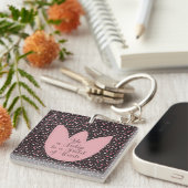Porte-clés Sweet Simple Tulip Motif rose - Toutes les directi (Devant Droit)