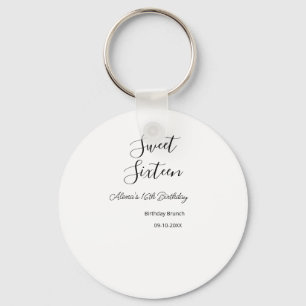 Porte-clés Sweet sixteen anniversaire brunch 16e anniversaire