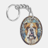 Porte-clés Sweet Staint Verre Anglais Bulldog (Devant gauche)