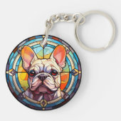 Porte-clés Sweet Staint Verre Français Bulldog (Dos)