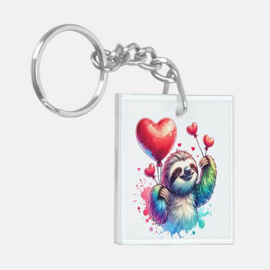 Porte-clés Sweet Valentine Sloth (Devant gauche)