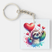 Porte-clés Sweet Valentine Sloth (Devant)