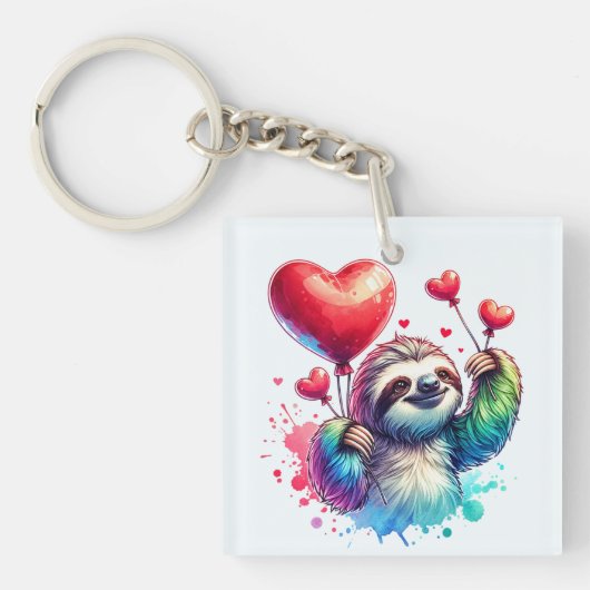 Porte-clés Sweet Valentine Sloth (Devant)