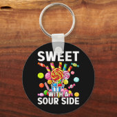 Porte-clés Sweet With A Sour Side Funny Candy Patch Delicious (Recto)